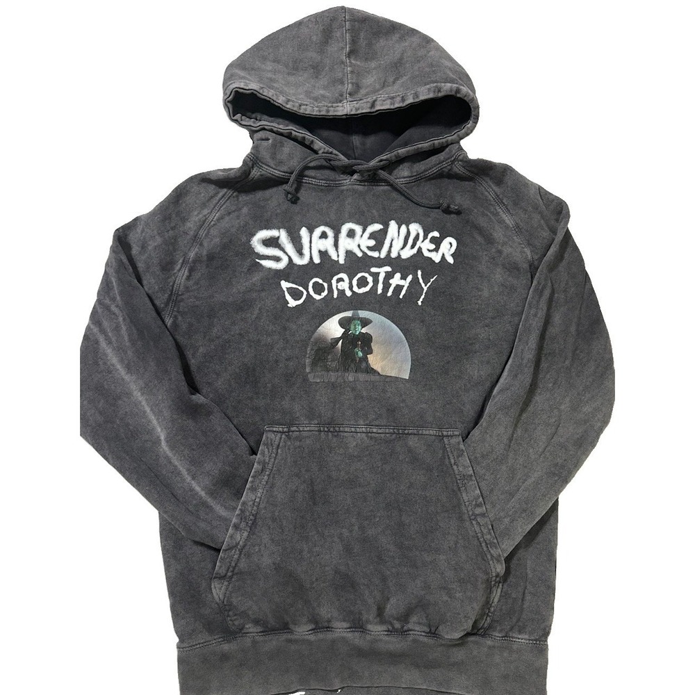 Wizard Of Oz, Warner Brothers Surrender Dorothy Hoodie Size Medium Gray !